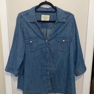 Sonoma Women’s Blue Chambray Long Sleeve